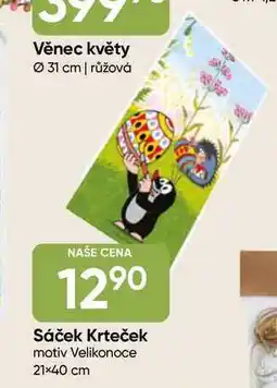 Hruška Sáček Krteček motiv Velikonoce 21×40 cm nabídka