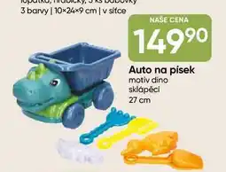Hruška Auto na písek motiv dino sklápěcí 27 cm nabídka