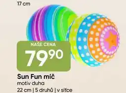 Hruška Sun Fun míč motiv duha 22 cm, 5 druhů nabídka