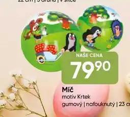 Hruška Krtek gumový míč 23 cm nabídka