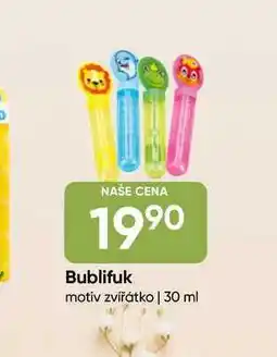 Hruška Bublifuk motiv zvířátko nabídka