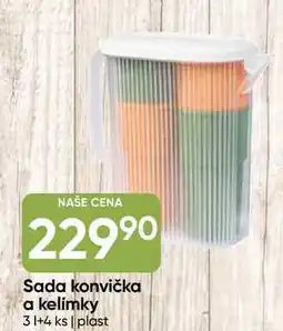 Hruška Sada konvička a kelímky 3+4 ks nabídka