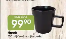 Hruška Hrnek 350 ml černý mat nabídka