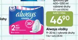 Hruška Always vložky 9-20 ks nabídka