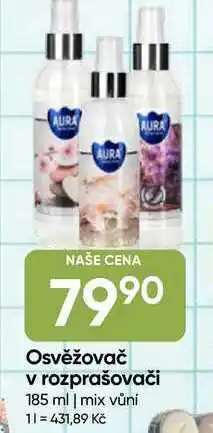 Hruška AURA Osvěžovač v rozprašovači nabídka