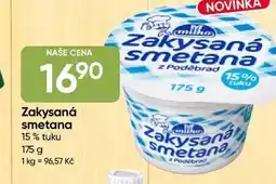 Hruška Milko Zakysaná smetana z Poděbrad 15% tuku nabídka