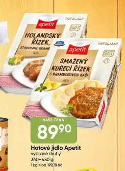 Hruška Apetit Hotové jídlo vybrané druhy nabídka