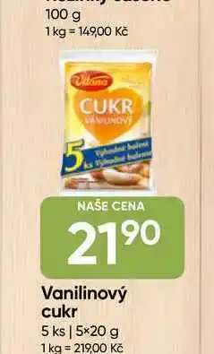 Hruška Vitana Vanilinový cukr 5 x 20g 100g nabídka