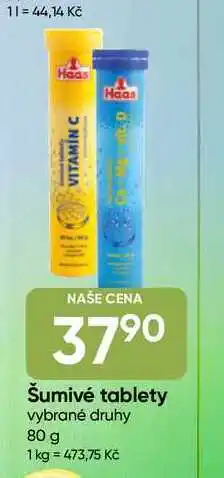 Hruška Šumivé tablety vybrané druhy nabídka