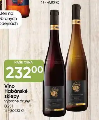 Víno Habánské sklepy vybrané druhy