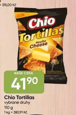 Hruška Chio Tortillas vybrané druhy nabídka