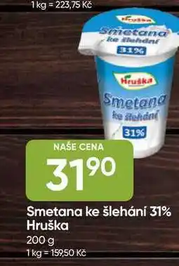 Hruška Hruška Smetana ke šlehání 31% nabídka