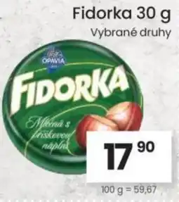 Kubík potraviny OPAVIA Fidorka nabídka