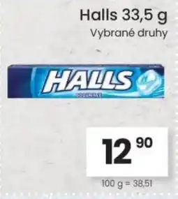 Kubík potraviny Halls nabídka