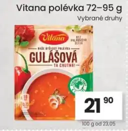 Kubík potraviny Vitana polévka nabídka