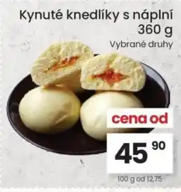 Kubík potraviny Kynuté knedlíky s náplní nabídka