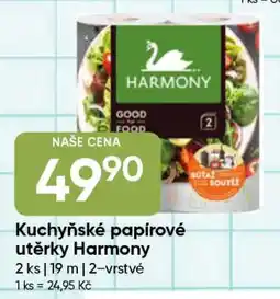 Hruška Kuchyňské papírové utěrky Harmony nabídka