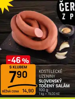 Flop Kostelecké uzeniny Slovenský točený salám nabídka