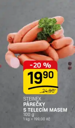 Flop Steinex Párečky s telecím masem nabídka