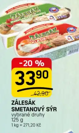 Flop Zálesák smetanový sýr nabídka