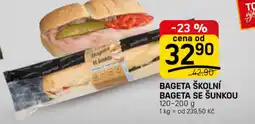 Flop Bageta školní Bageta se šunkou nabídka