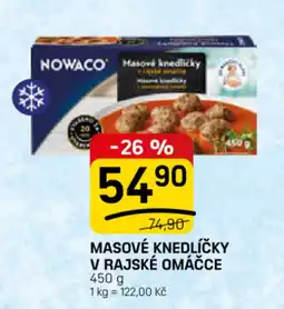 Flop NOWACO Masové knedlíčky v rajské omáčce nabídka