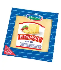 CBA plátkový sýr eidam Moravia 45% 100g, vybrané druhy nabídka