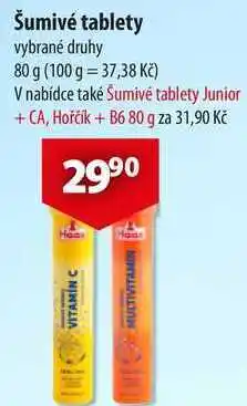 CBA Šumivé tablety nabídka