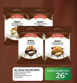Tamda Foods Dr. Ensa Mandle 80G V Bile Cokolade, Hofke. Mléčné A Skořici, Mlečné Slaný Karamel, S nabídka