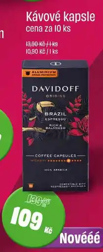 BonVeno Davidoff Kávové kapsle cena za 10 ks nabídka