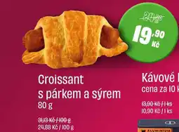 BonVeno Croissant s párkem a sýrem nabídka