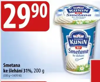 Smetana ke šlehání 31%