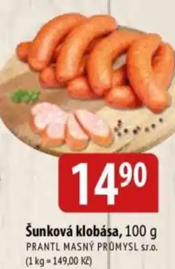 Bala Šunková klobása, nabídka