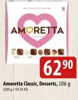 Bala Amoretta Classic, Desserts nabídka