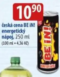 Bala Česká cena BE IN! energetický nápoj nabídka