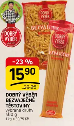 Flop Dobrý výběr bezvaječné těstoviny nabídka