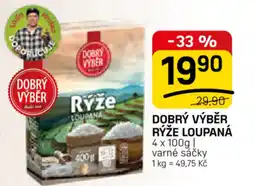 Flop Dobrý výběr rýže loupaná nabídka