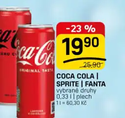 Flop Coca cola | sprite | fanta nabídka