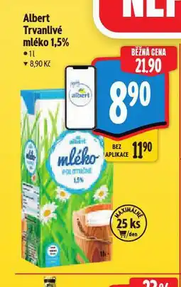 Albert Trvanlivé mléko nabídka