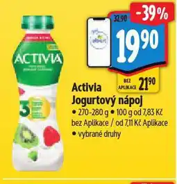 Albert Activia jogurtový nápoj nabídka