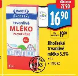 Albert Jihočeské trvanlivé mléko nabídka