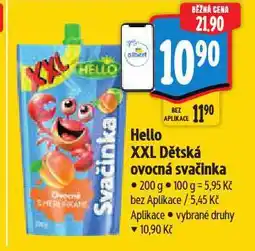 Albert Hello dětská ovocná svačinka nabídka
