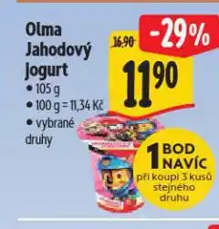 Albert Olma jahodový jogurt nabídka