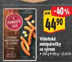 Albert Vídeňské minipárečky se sýrem nabídka