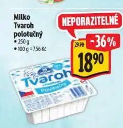 Albert Milko tvaroh polotučný nabídka