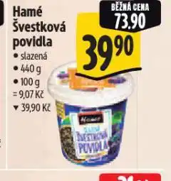 Albert Hamé švestková povidla nabídka