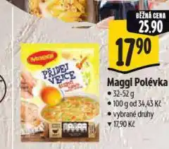 Albert Maggi polévka nabídka