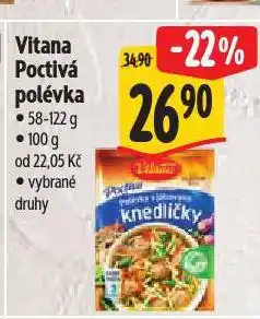 Albert Vitana poctivá polévka nabídka