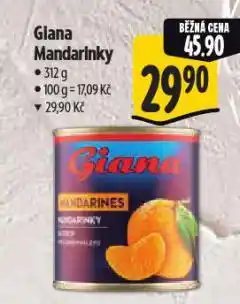 Albert Giana mandarinky nabídka