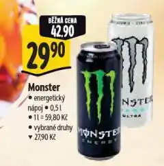 Albert Monster energy drink nabídka